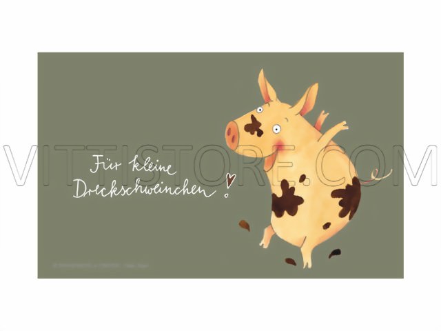 Bild von Frühstücksbrettchen Dreckschweinchen