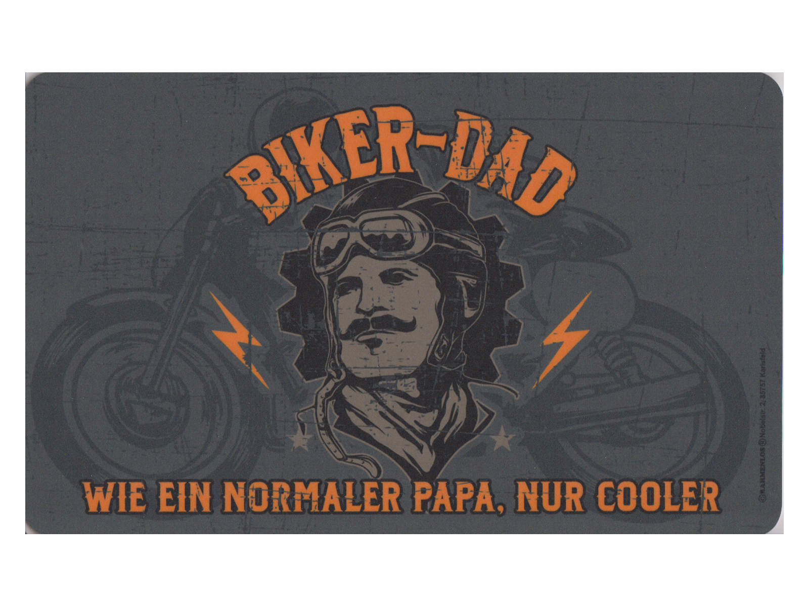Bild von Frühstücksbrettchen Biker-Dad