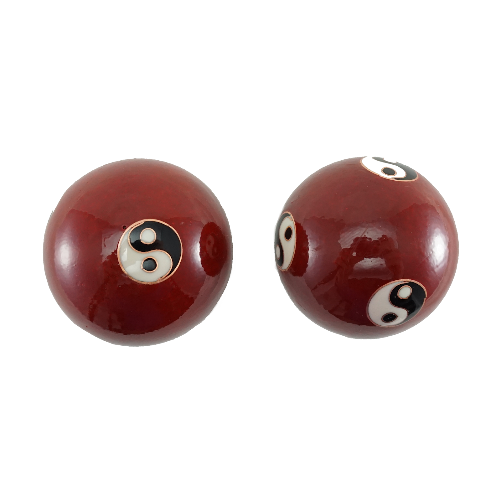 Qigong Kugeln Yin-Yang rot