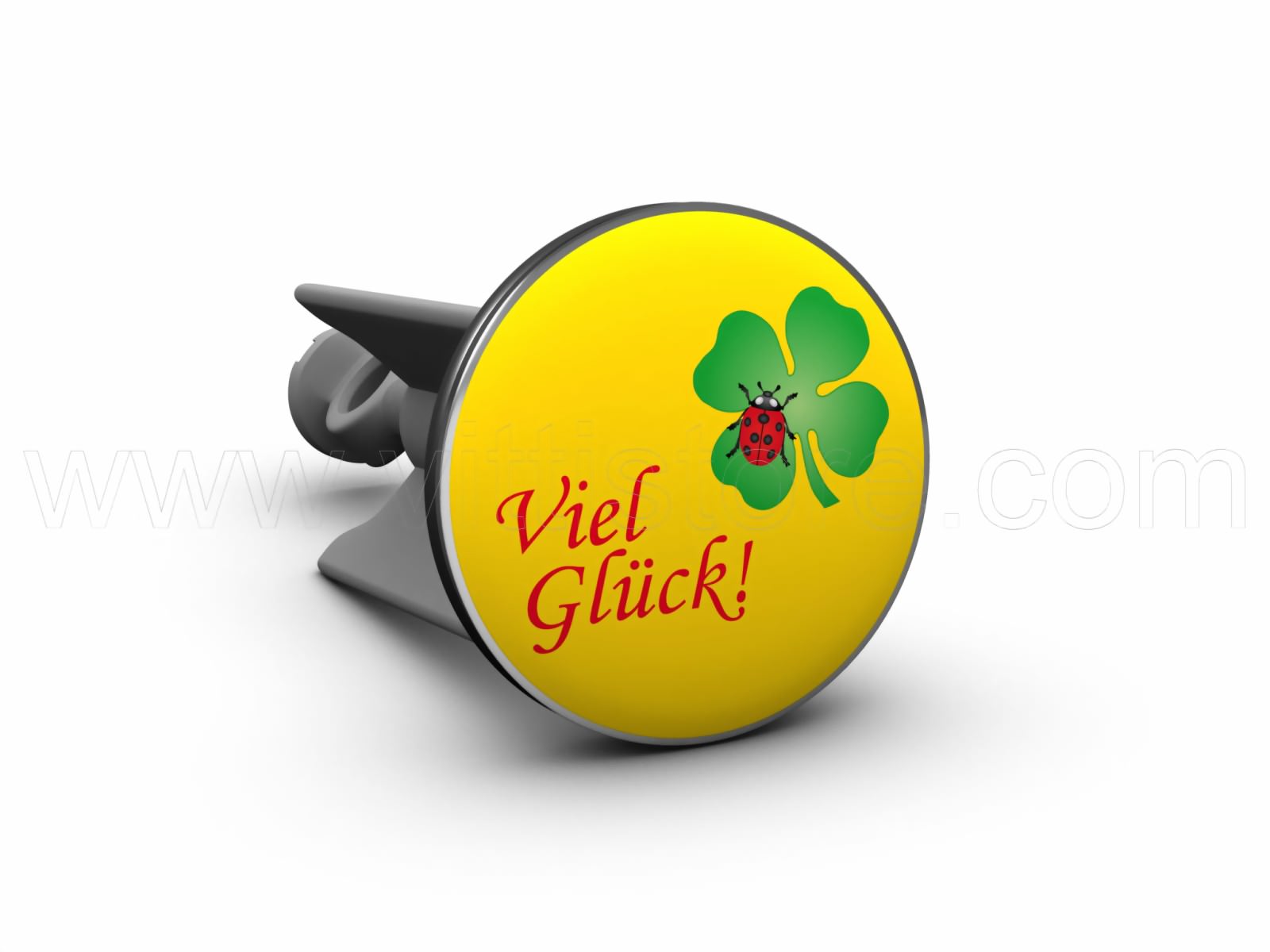 Bild von plopp Stöpsel Viel Glück gelb