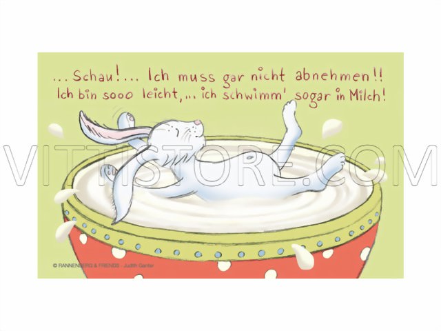 Bild von Frühstücksbrettchen Ich schwimm sogar in Milch