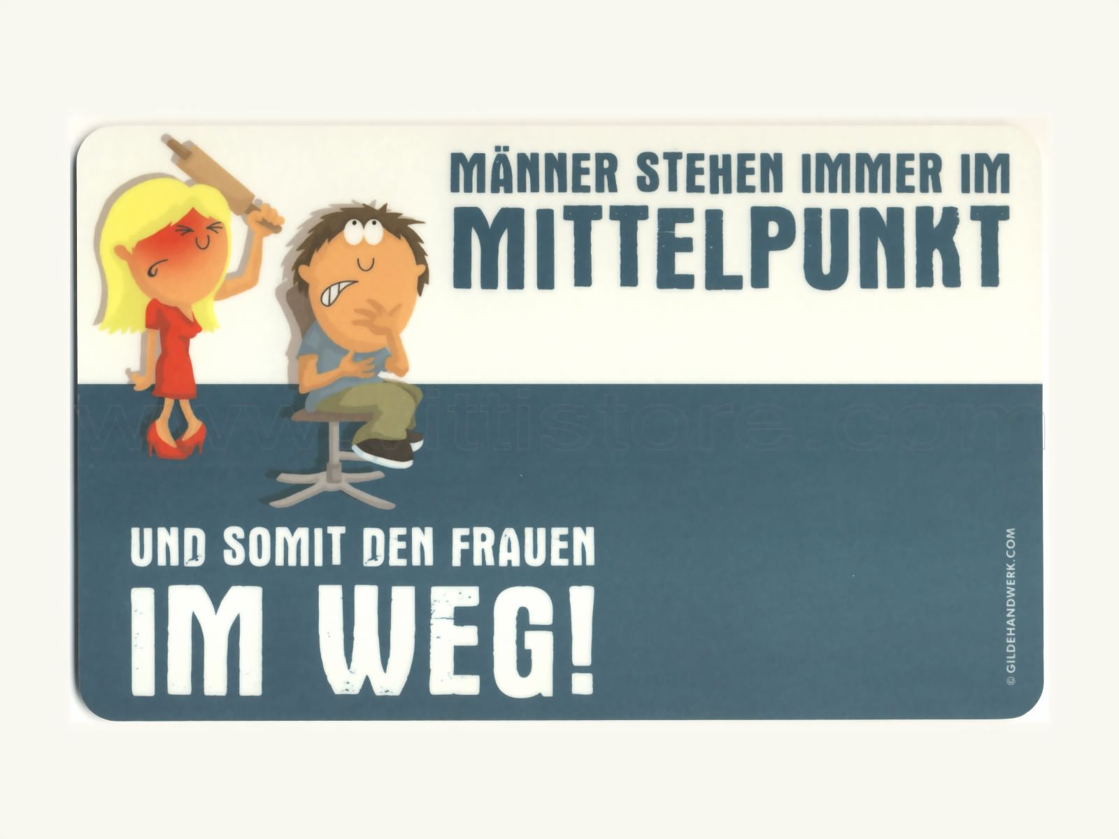 Bild von Frühstücksbrettchen Männer stehen immer im..