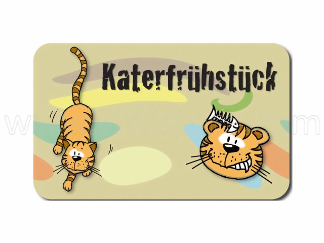 Bild von Frühstücksbrettchen Katerfrühstück