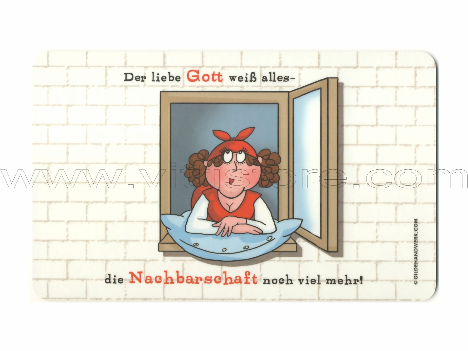 Bild von Frühstücksbrettchen Der liebe Gott weiss...